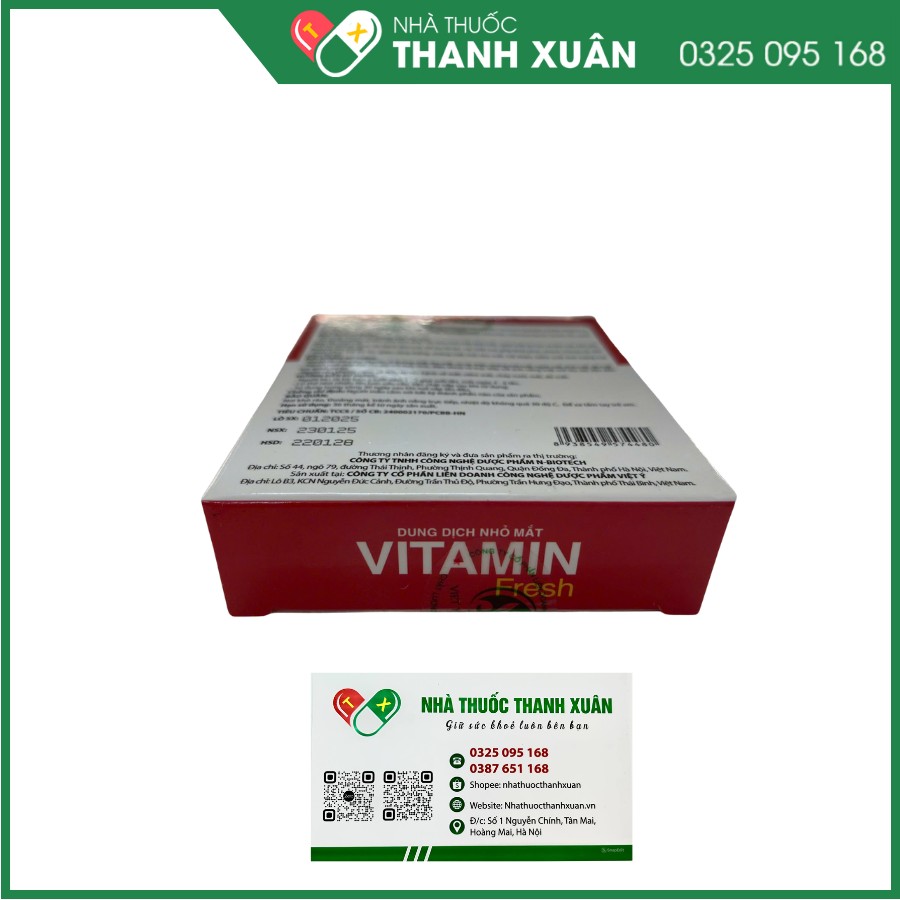 Dung dịch nhỏ mắt Vitamin Fresh bổ sung vitamin và dưỡng chất cho mắt